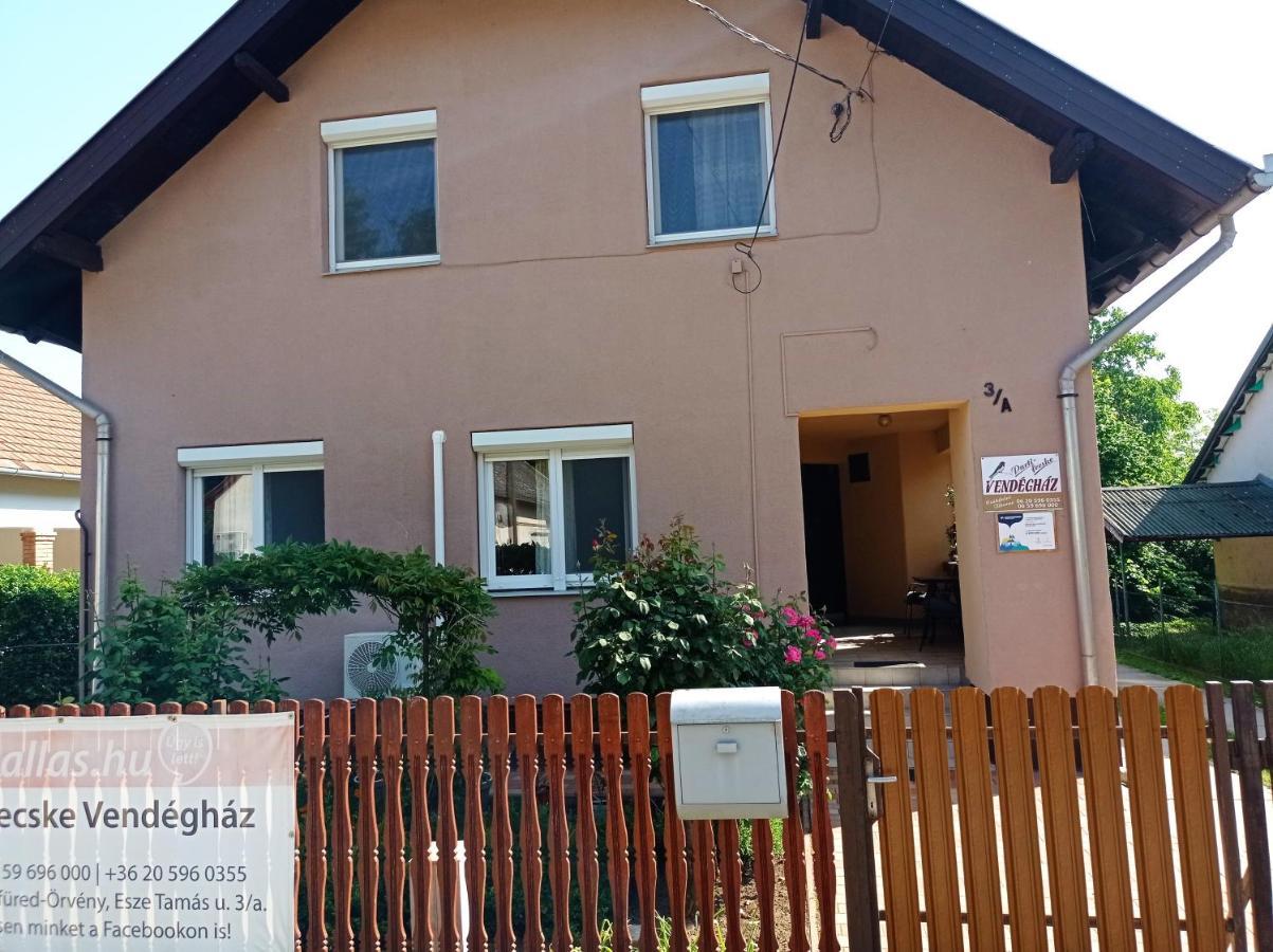 Hotel Partifecske Vendeghaz Tiszafüred Exterior foto